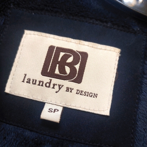 Laundry by Design Women's Navy Blue Hooded Quilted Puffy Jacket Size S/P - Picture 10 of 16